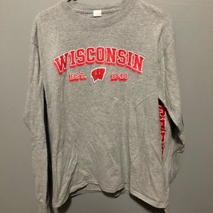 Gray Wisconsin Longsleeve Top